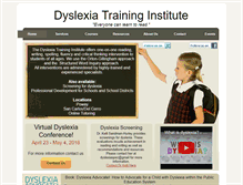 Tablet Screenshot of dyslexiadr.com